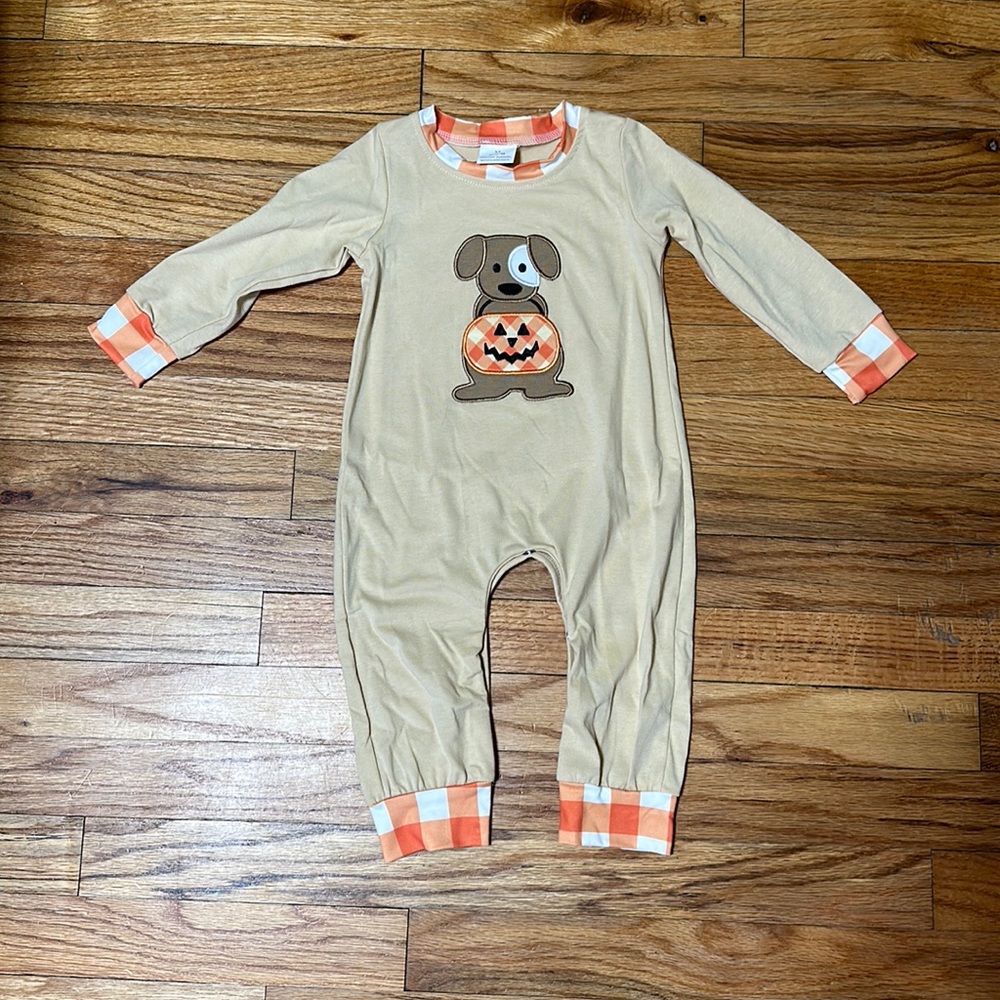 Pumpkin Puppy Romper